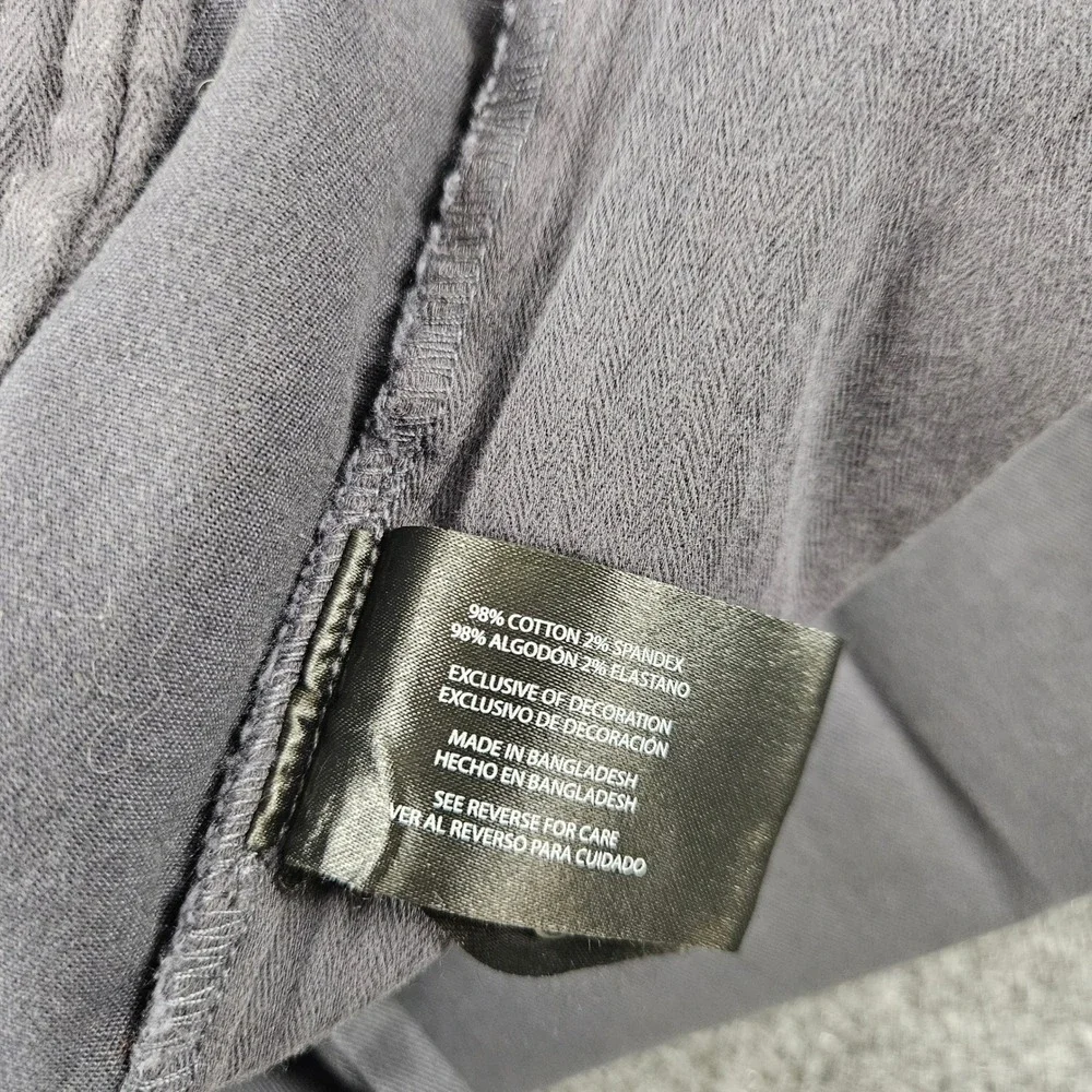 Banana Republic Fulton Skinny Chino Pants Mens 40x29 Gray Stretch Cotton Twill